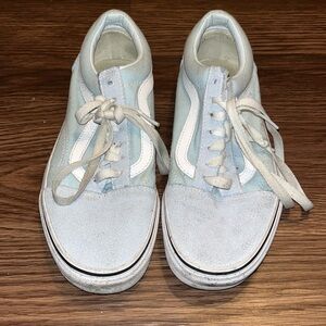 Woman’s Baby Blue Vans